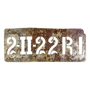 Original Pré 1940 Dutch army vehicle template 22 R.I.