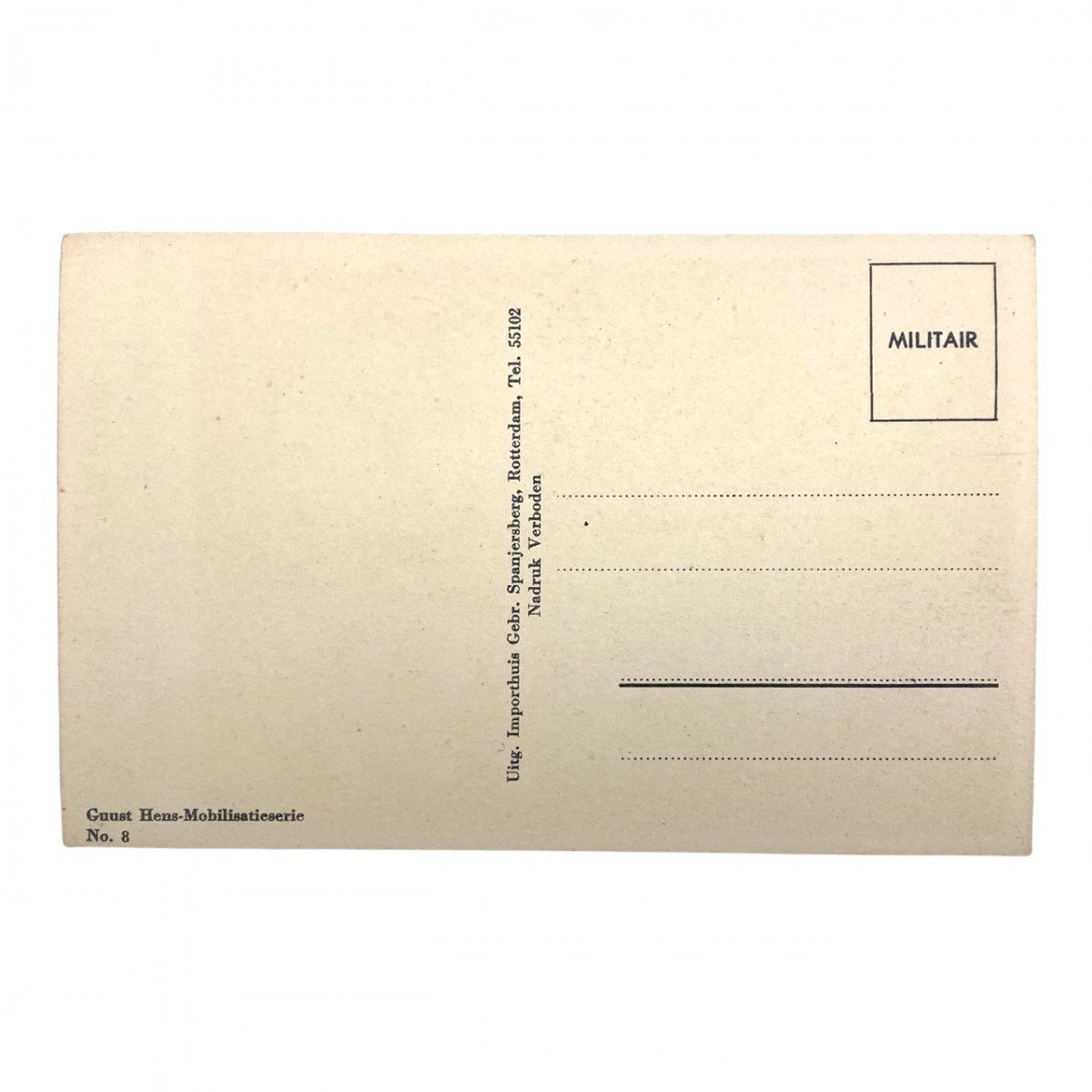 Original Pré 1940 Dutch army post card — image 2