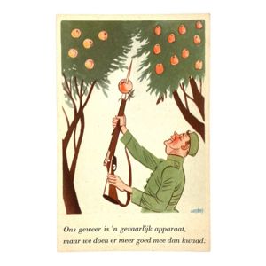 Original Pré 1940 Dutch army post card