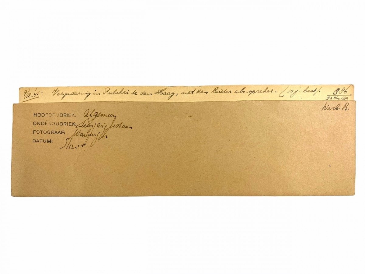 Original WWII Dutch NSB photo set – NSB meeting in Den Haag — image 3