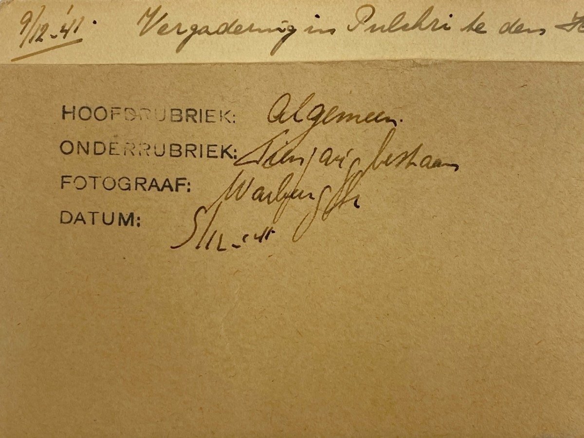 Original WWII Dutch NSB photo set – NSB meeting in Den Haag — image 4