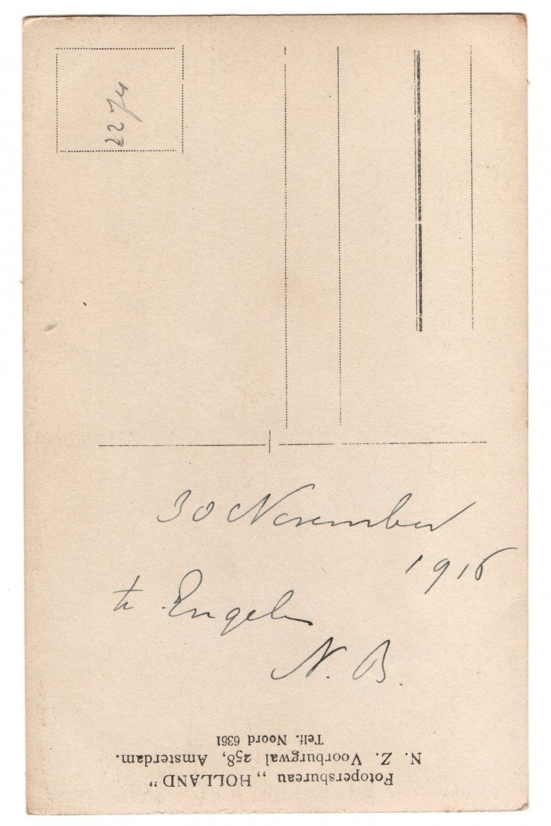 Original WWI Dutch army photo – Queen Wilhelmina visits the troops in Engelen — image 2