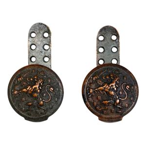 Original Pré 1940 Dutch army belt hooks