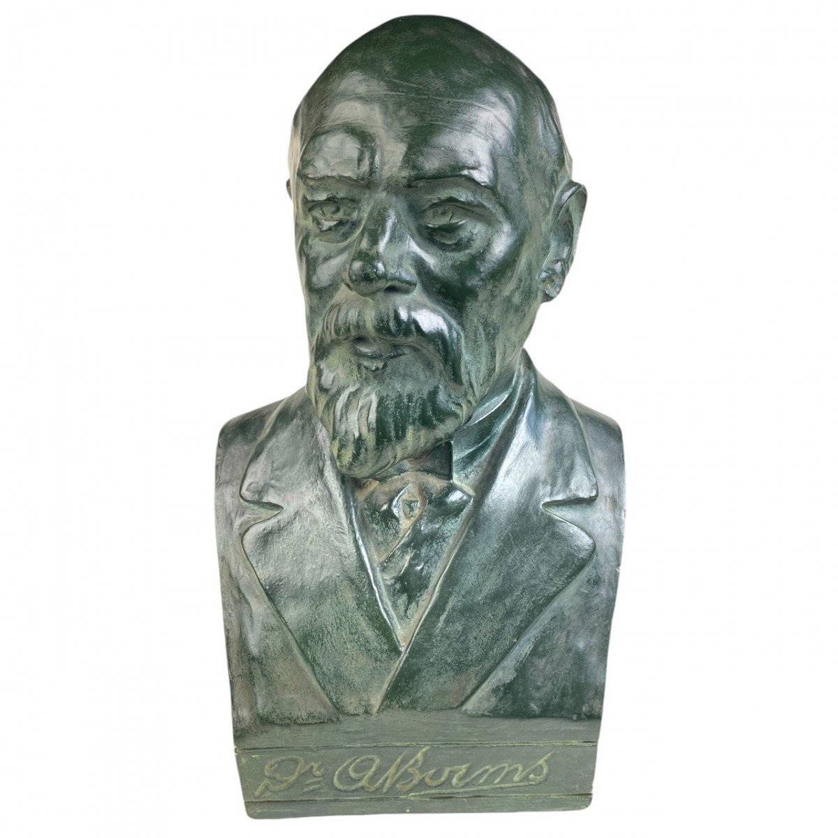 Original WWII Belgian collaboration August Borms bust — image 2