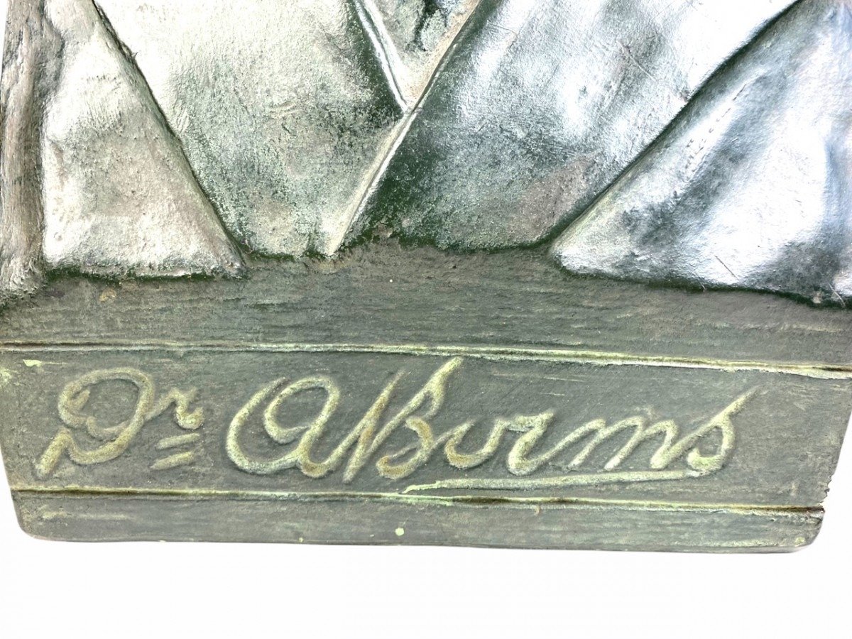 Original WWII Belgian collaboration August Borms bust — image 3