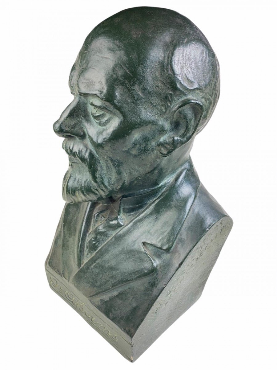 Original WWII Belgian collaboration August Borms bust — image 4