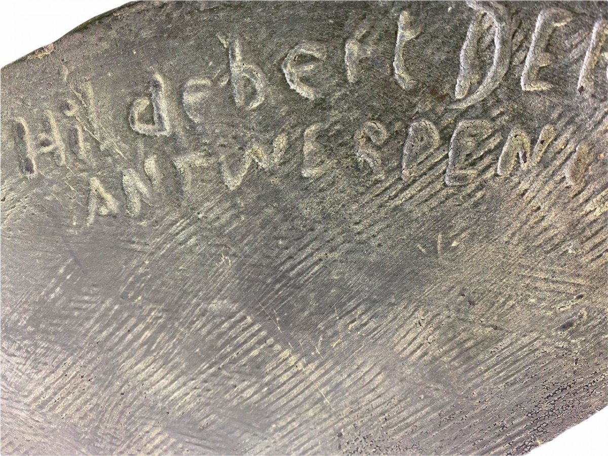 Original WWII Belgian collaboration August Borms bust — image 6