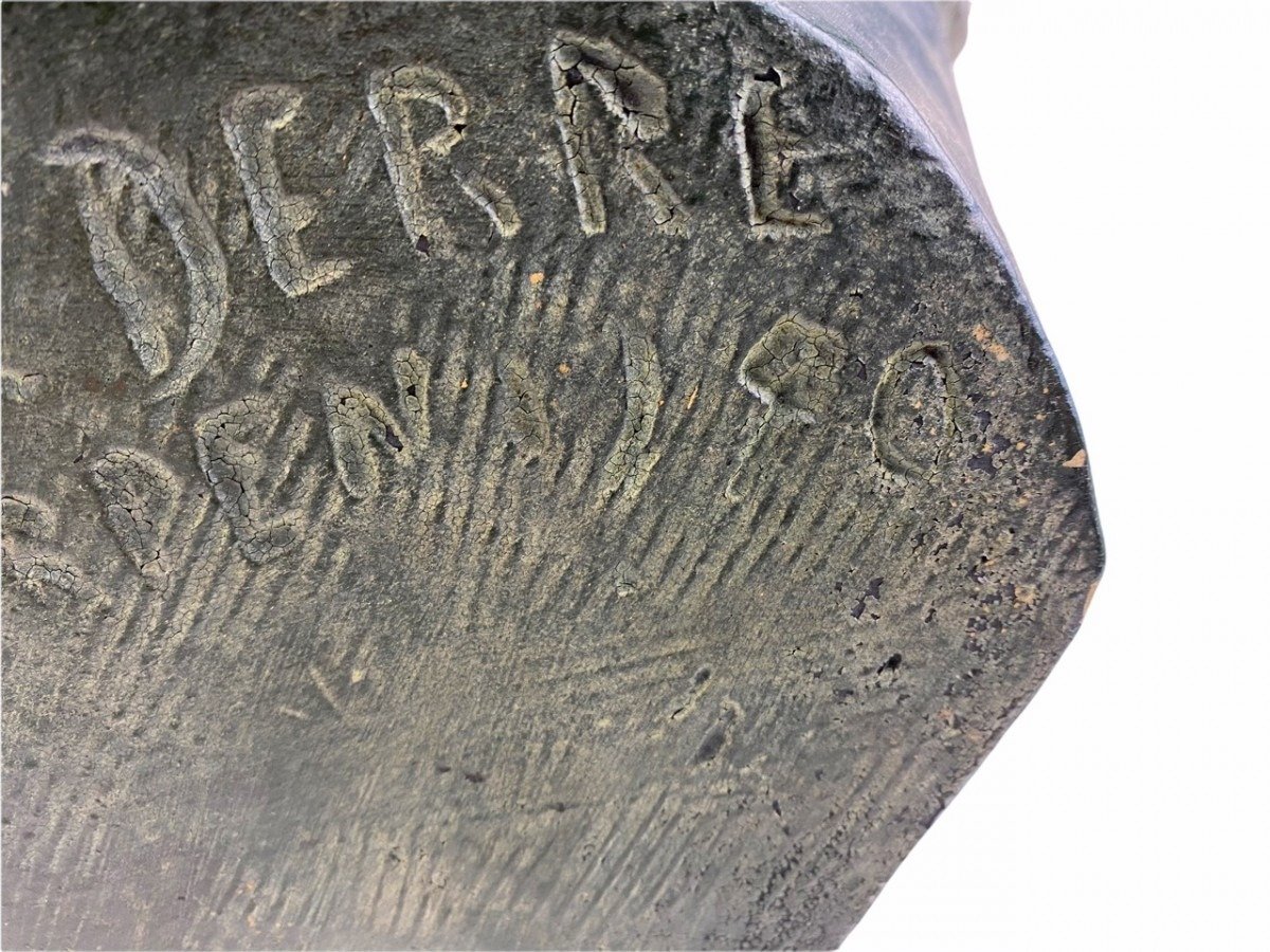 Original WWII Belgian collaboration August Borms bust — image 7