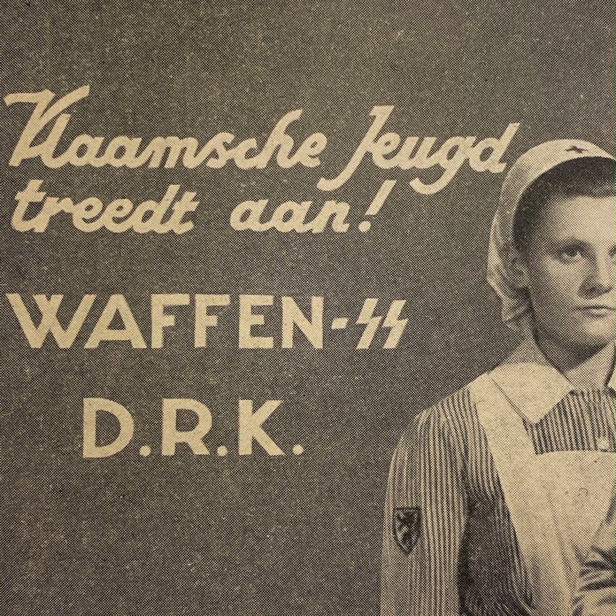 Original WWII Flemish Waffen-SS/DRK post card — image 3