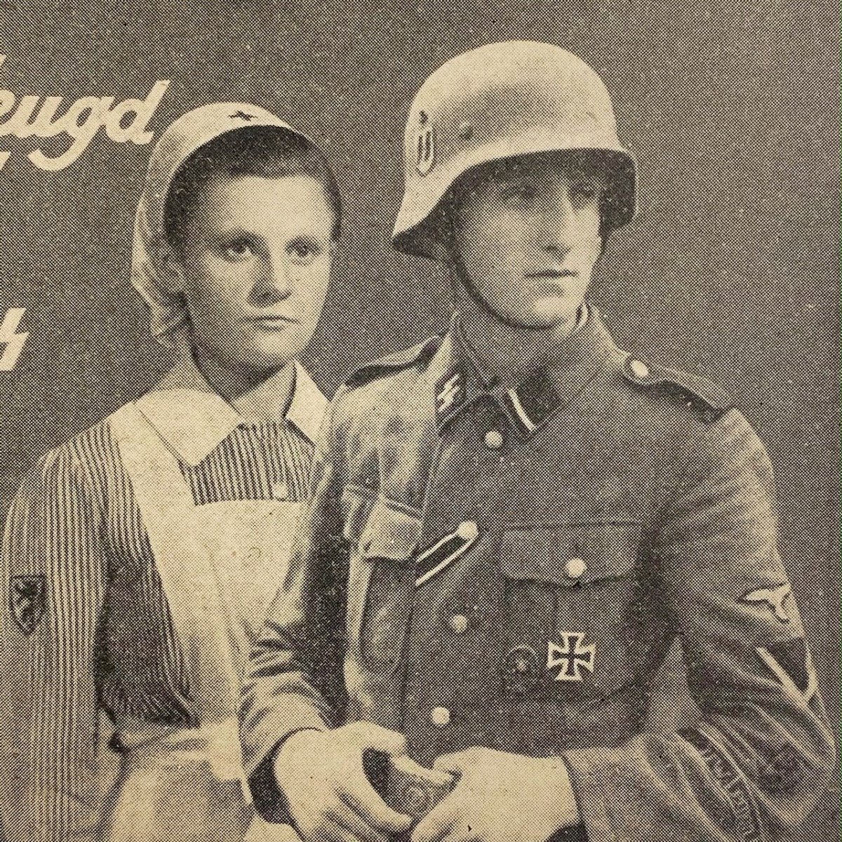 Original WWII Flemish Waffen-SS/DRK post card — image 4