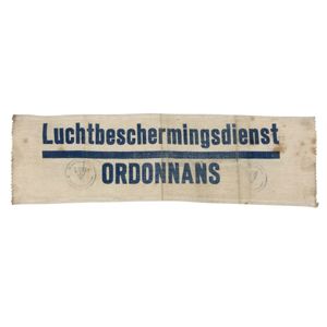 Original WWII Dutch 'Luchtbeschermingsdienst' Ordonnance armband