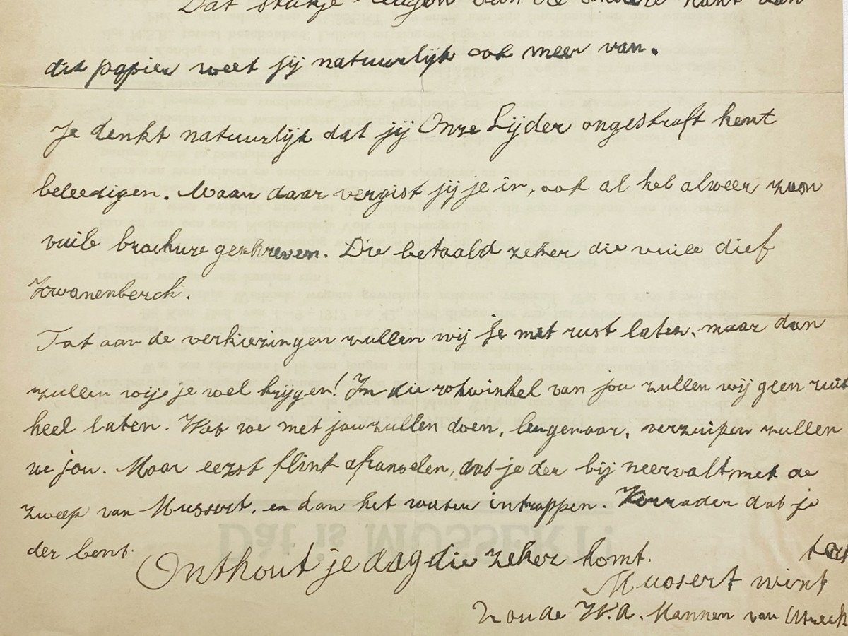 Original WWII Dutch NSB letter — image 4