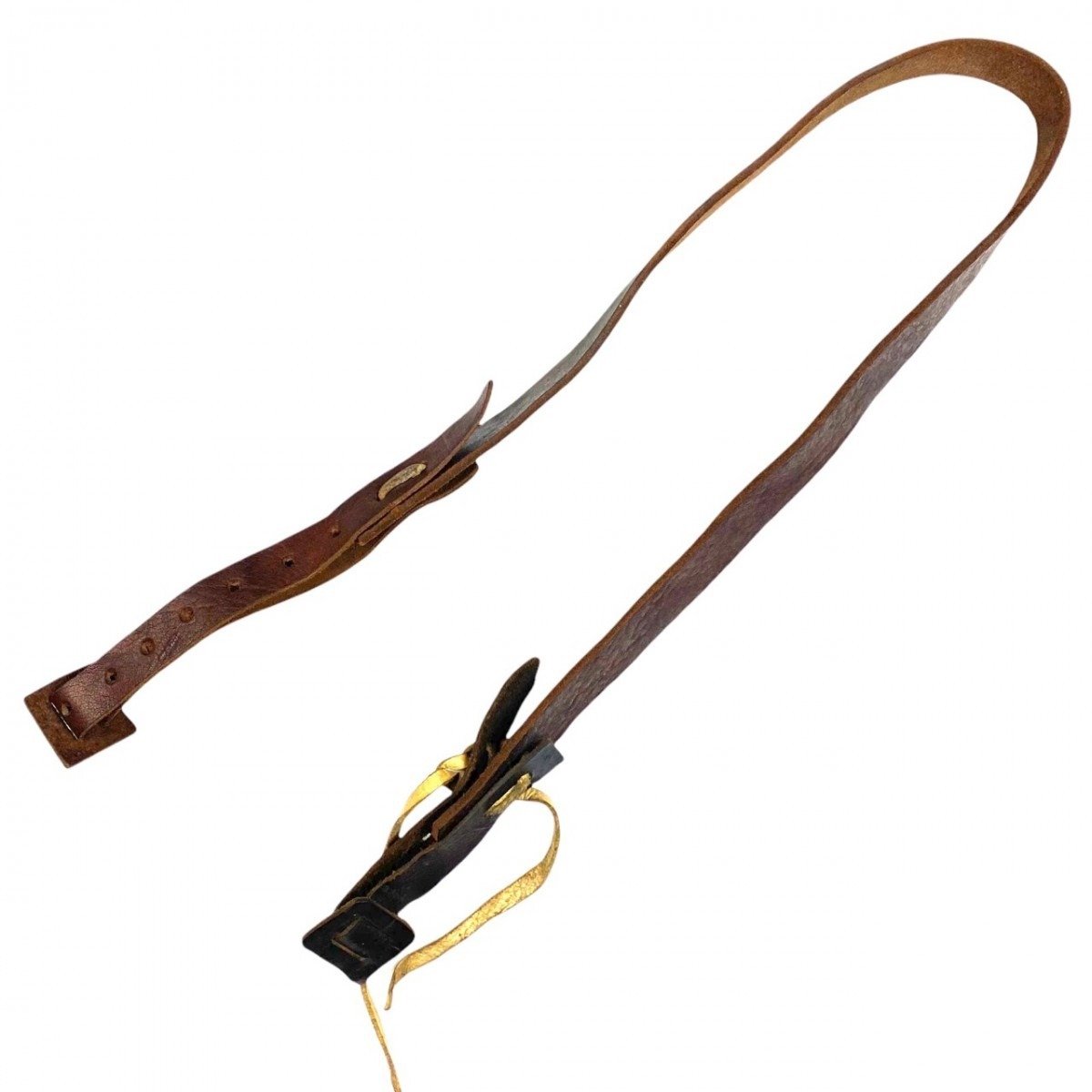Original WWII Russian PPSH-41 leather sling — image 3
