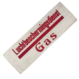 Original WWII Dutch 'Luchtbeschermingsdienst' Gas armband