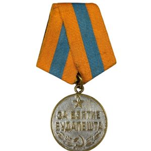 Original WWII Russian 'For the Liberation of Budapest' medal
