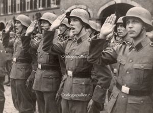 Original WWII Dutch Waffen-SS large size photo SS-Freiwilligen Legion 'Niederlande'