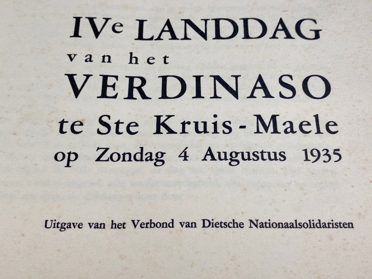 Originele WWII Belgian Verdinaso brochure – Een leider verovert zijn volk — image 4