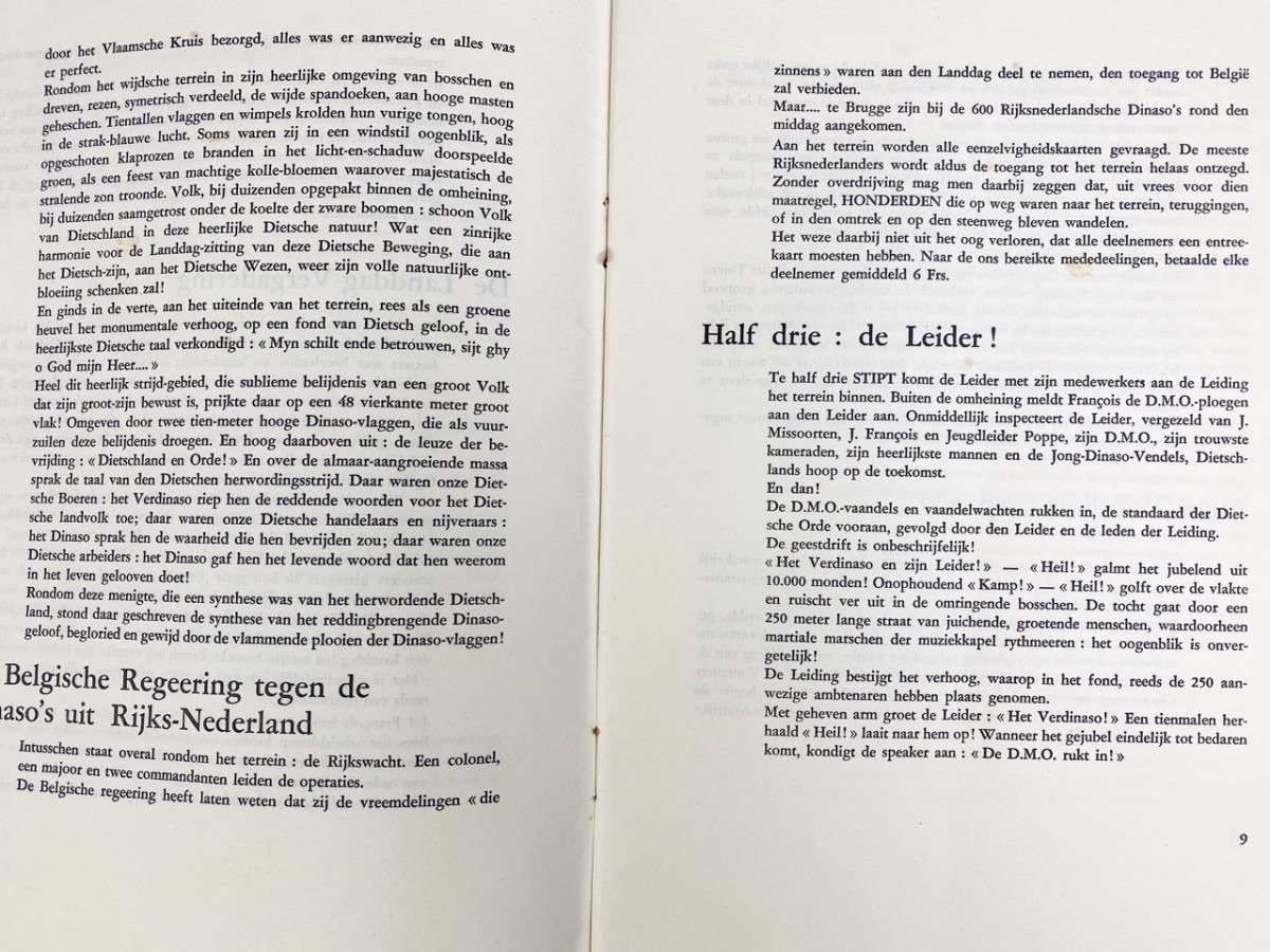 Originele WWII Belgian Verdinaso brochure – Een leider verovert zijn volk — image 9