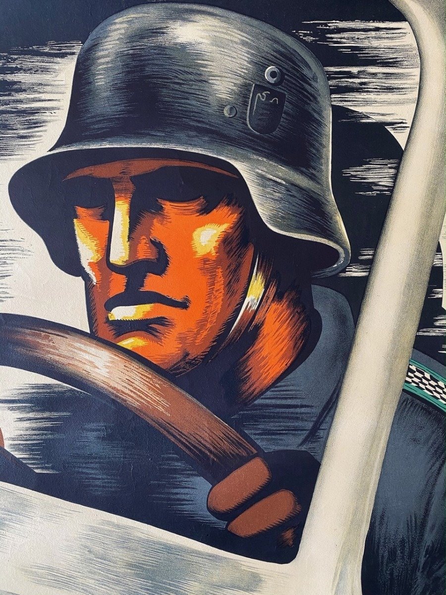 Original WWII Belgian NSKK volunteer poster — image 5