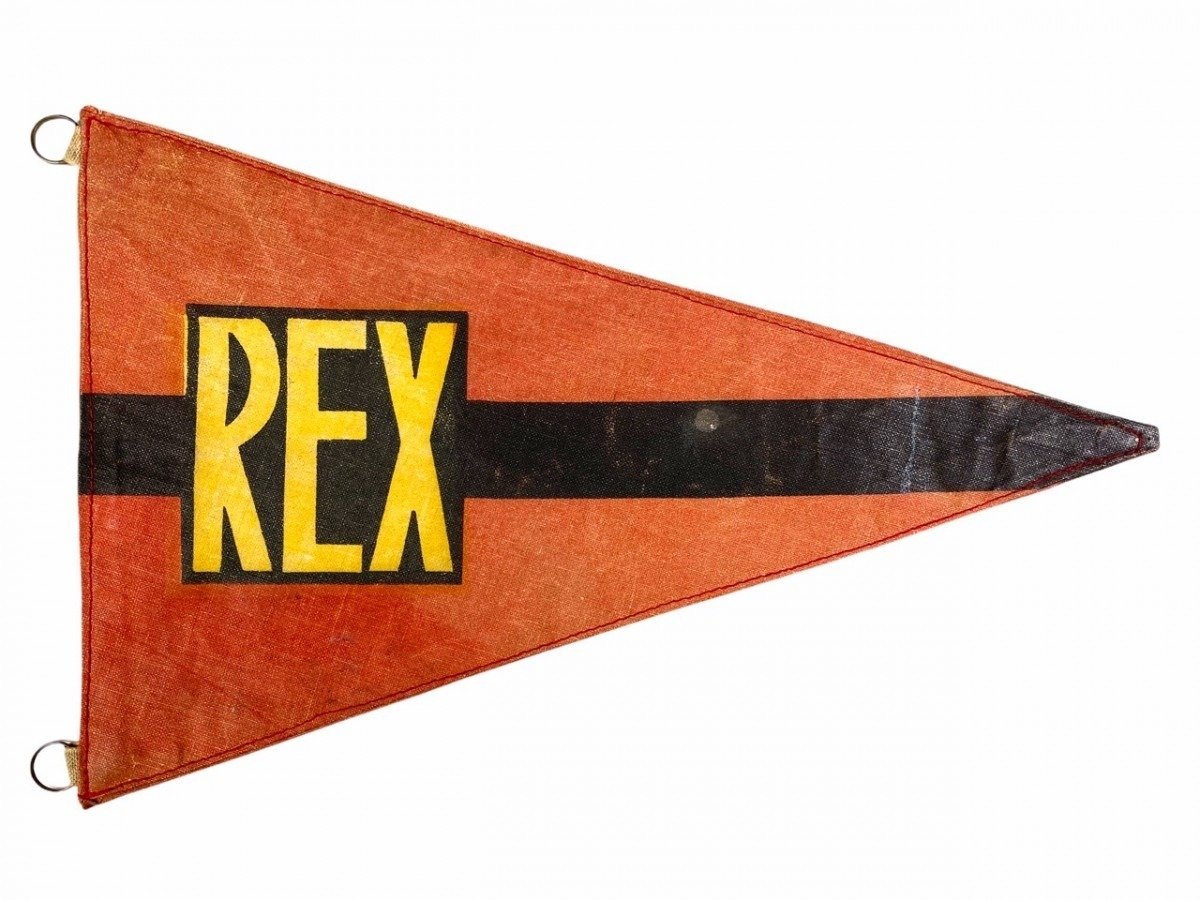 Original WWII Walloon REX pennant — image 3