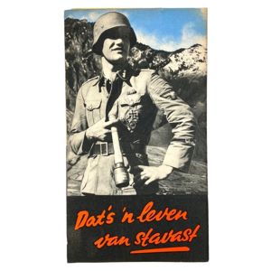 Original WWII Dutch Waffen-SS volunteer recruitment leaflet/poster