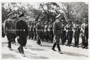 Original WWII Dutch SS photo – Visit of Heinrich Himmler …