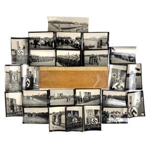 Original WWII Dutch Waffen-SS photo grouping – Nederlandse Landwacht sworn …