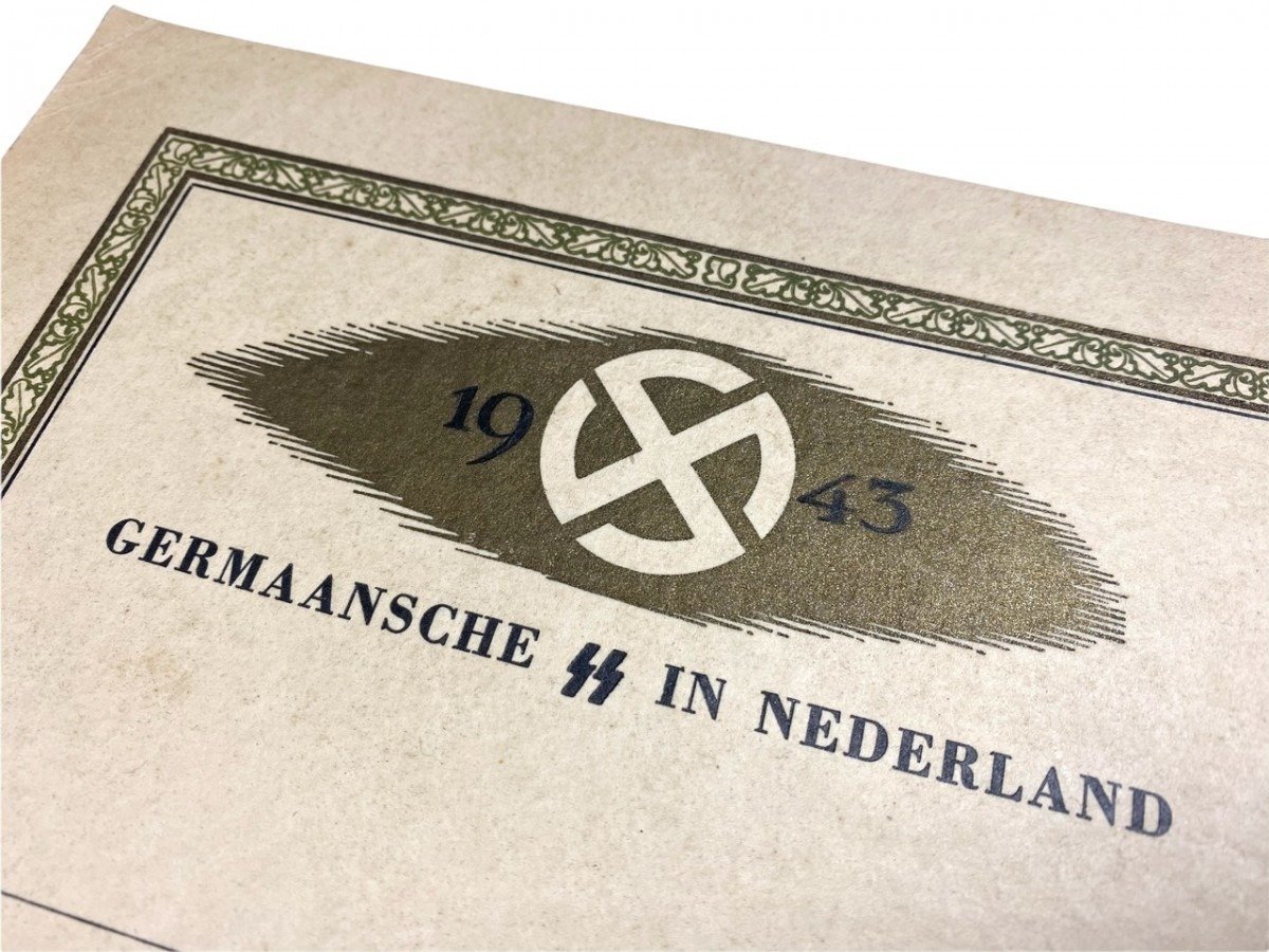Original WWII Dutch Germaansche SS citation — image 3
