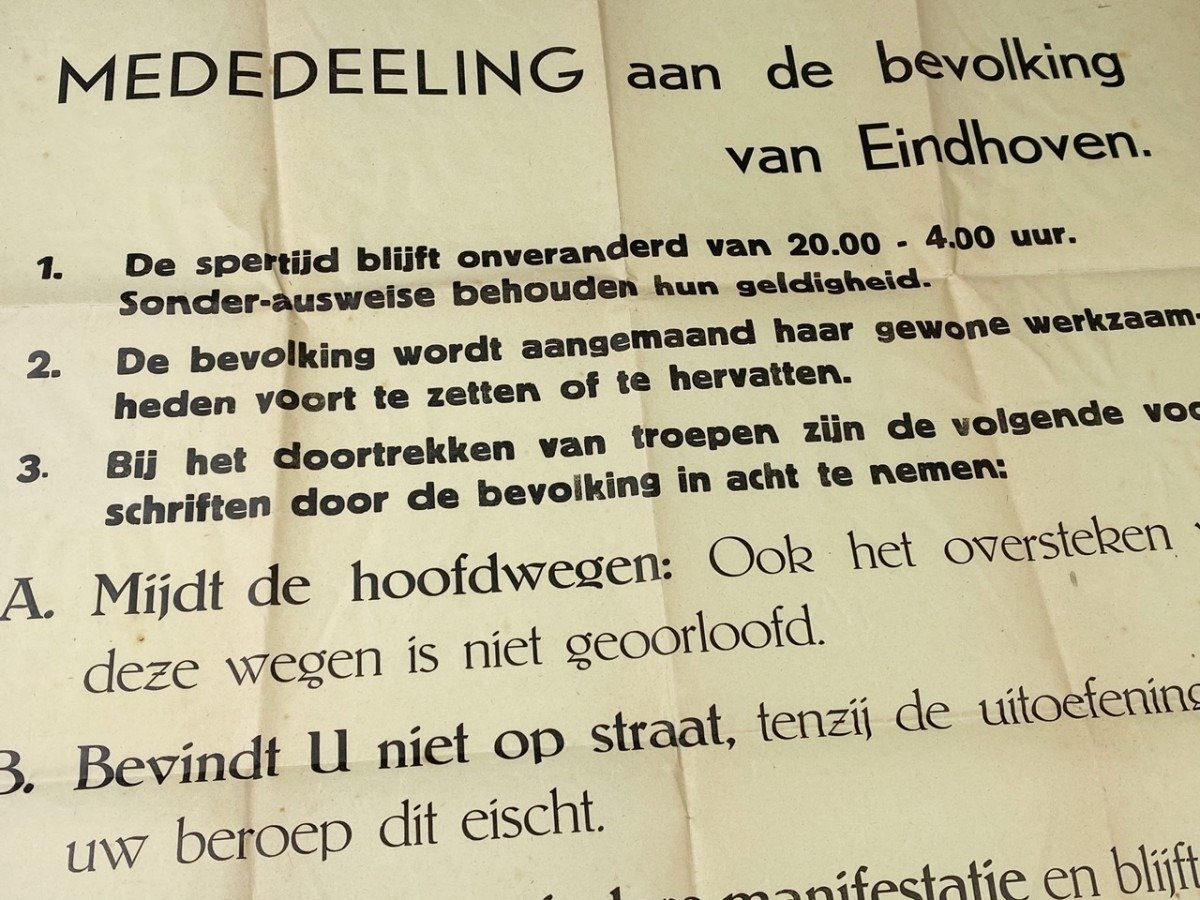 Original WWII Dutch poster Eindhoven — image 3