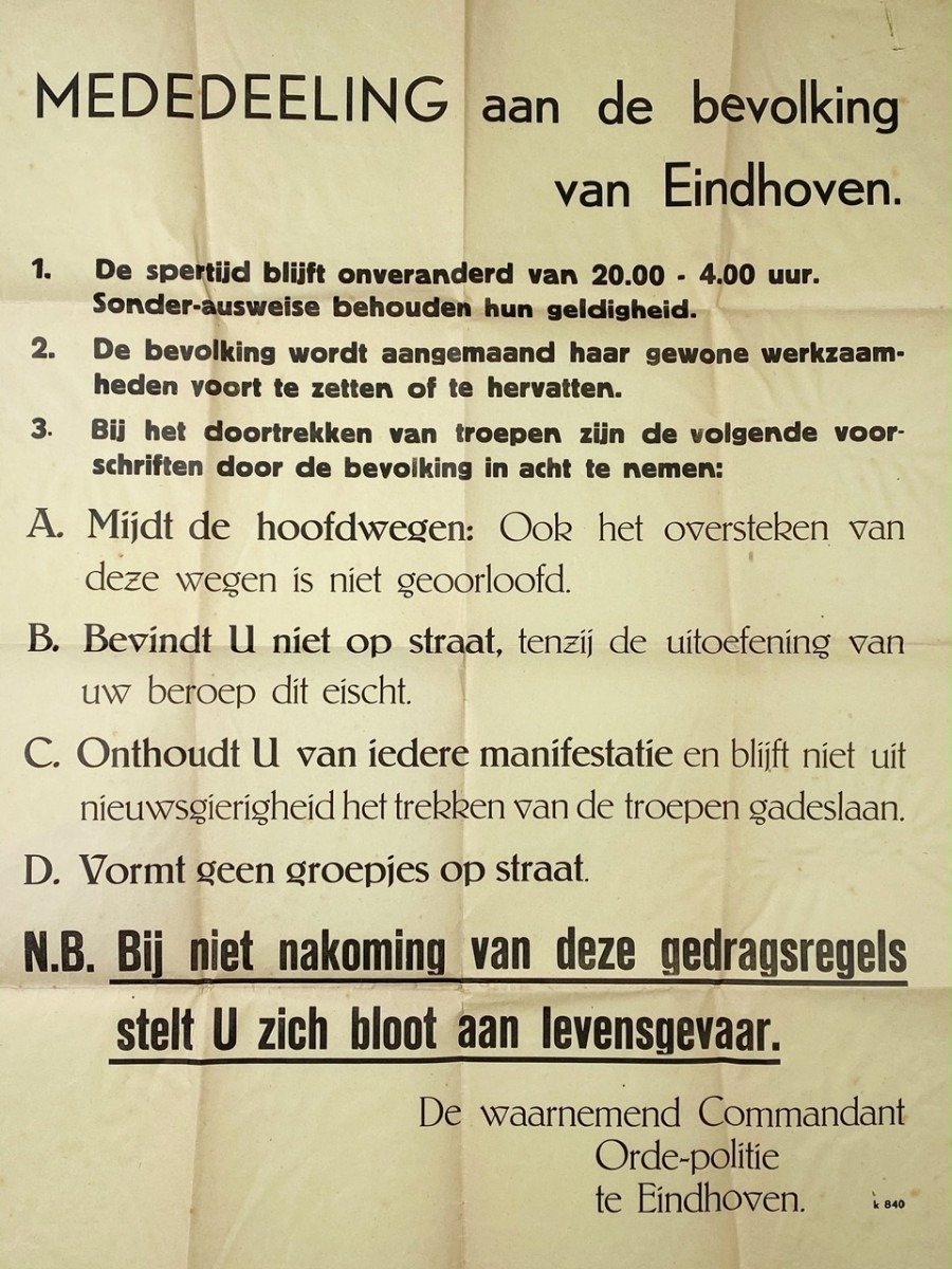 Original WWII Dutch poster Eindhoven — image 4