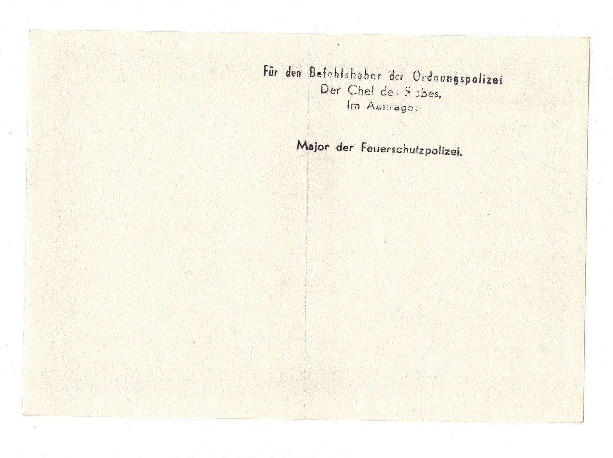 Original WWII Dutch bescheinigung — image 3
