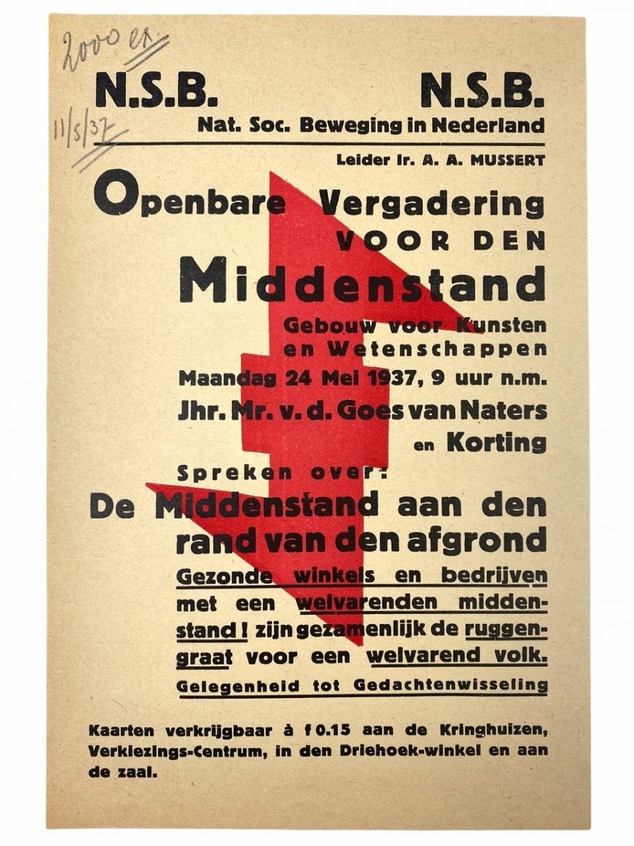 Original WWII Dutch NSB leaflet — image 2