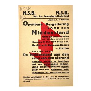 Original WWII Dutch NSB leaflet