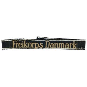Original WWII Danish Waffen-SS 'Freikorps Danmark' cuff title