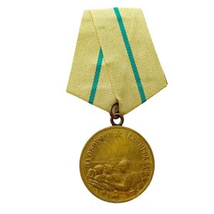 Original WWII Russian 'For Defense of Leningrad' medal