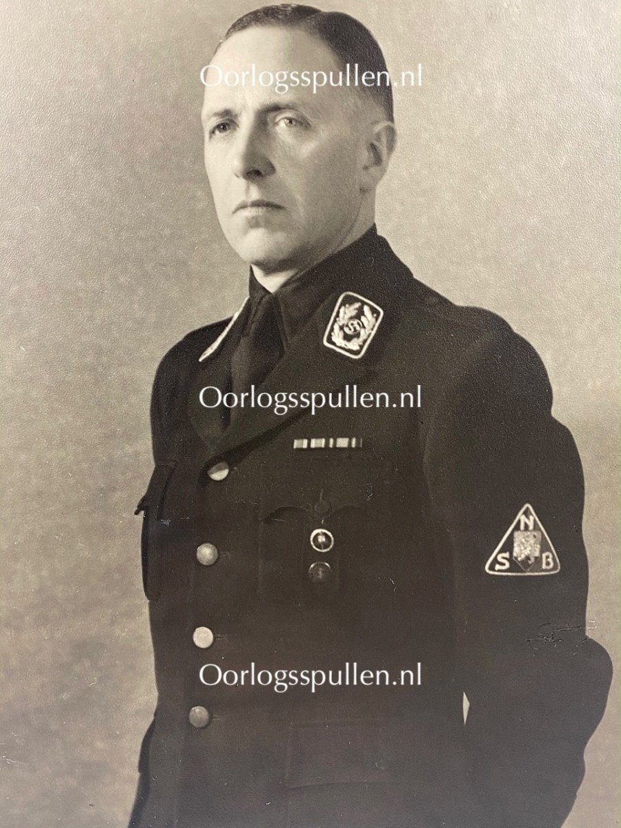 Original WWII Dutch NSB photo and hand signed letter Carolus Huygen — image 2