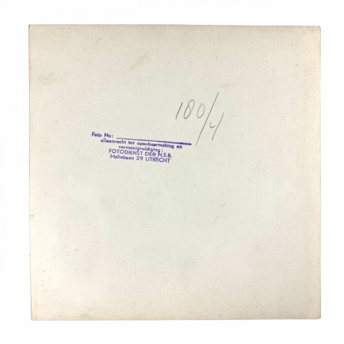 Original WWII Dutch NSB signed photo Ernst Voorhoeve — image 4