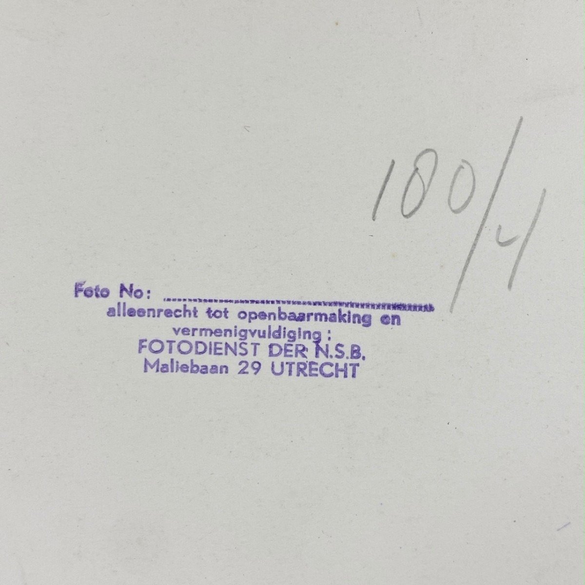 Original WWII Dutch NSB signed photo Ernst Voorhoeve — image 5