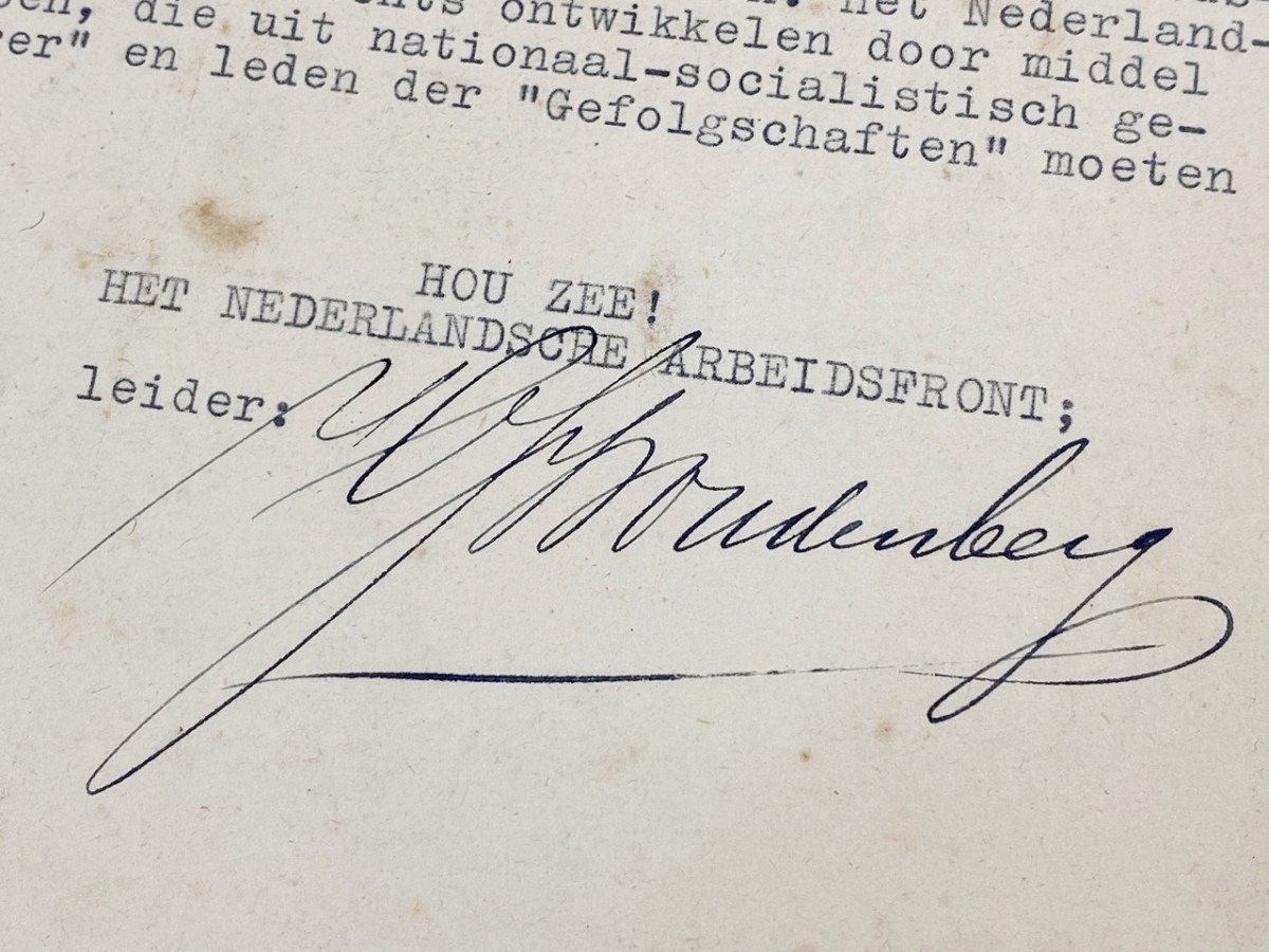 Original WWII Dutch NAF photo with letter signed Woudenberg — image 6
