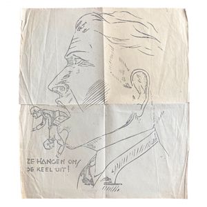 Original WWII Dutch resistance poster