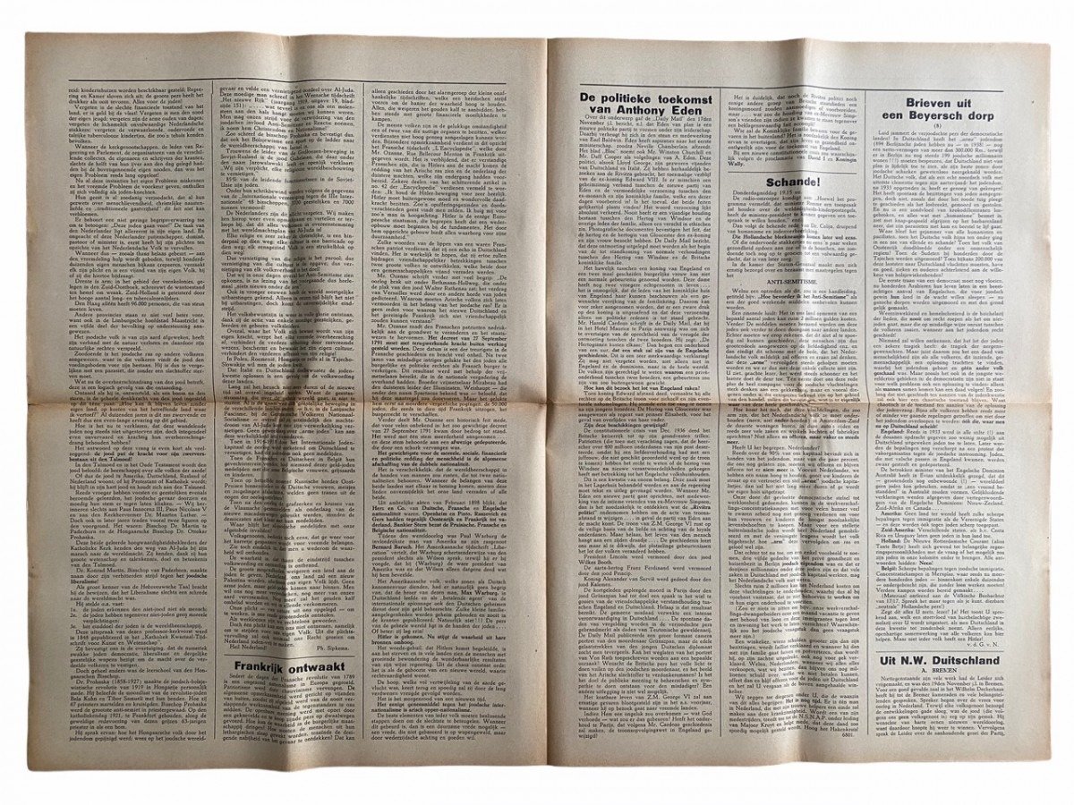 Original WWII Dutch NSNAP newspaper — image 2