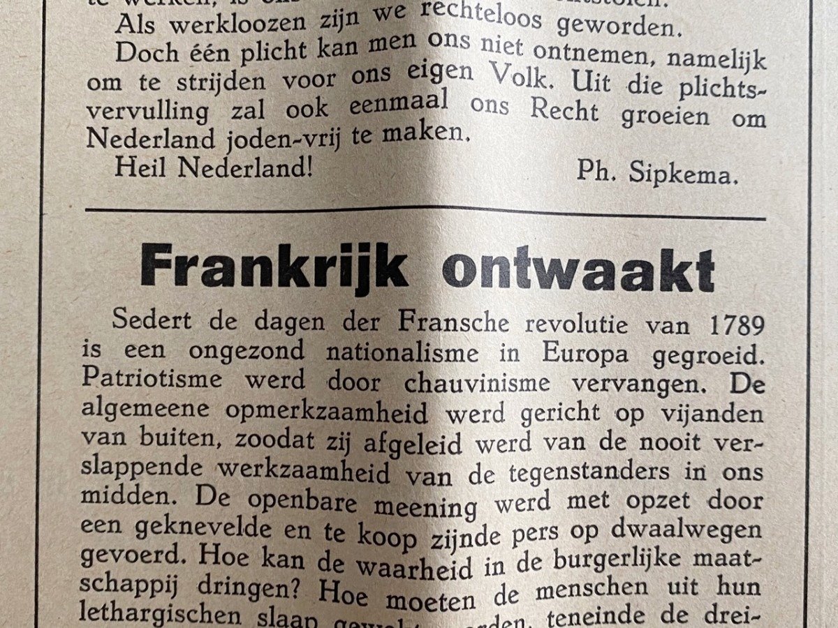 Original WWII Dutch NSNAP newspaper — image 3