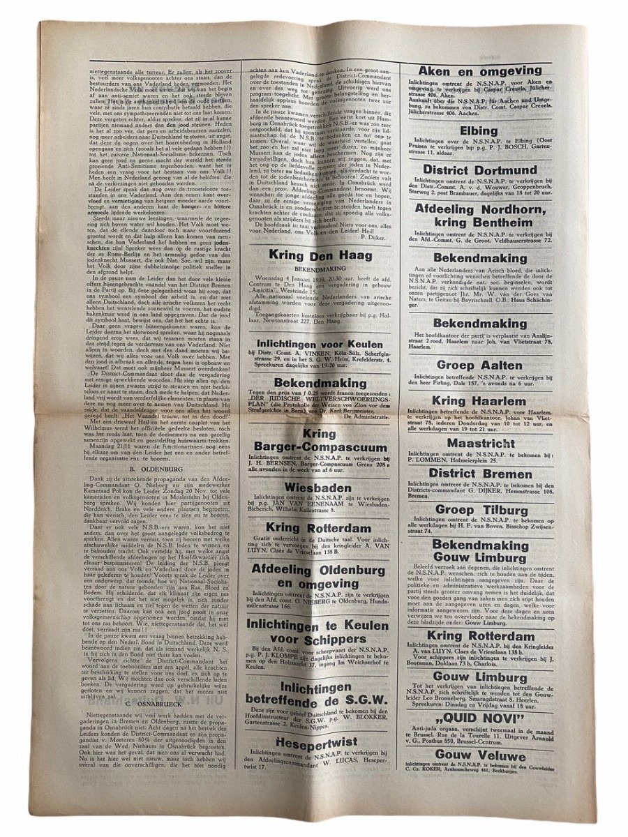 Original WWII Dutch NSNAP newspaper — image 4