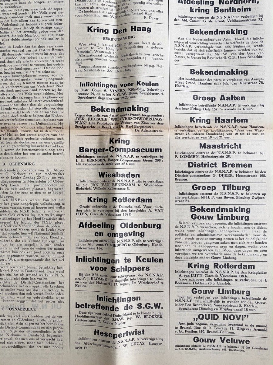 Original WWII Dutch NSNAP newspaper — image 5