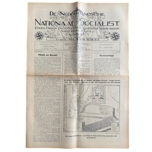Original WWII Dutch NSNAP newspaper