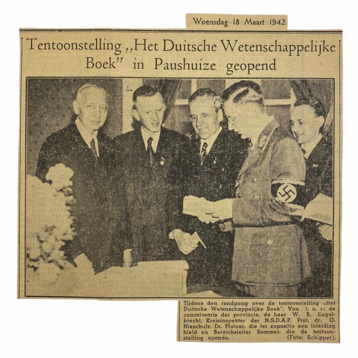 Original WWII Dutch NSB photo – W.B. Engelbrecht in Utrecht — image 3