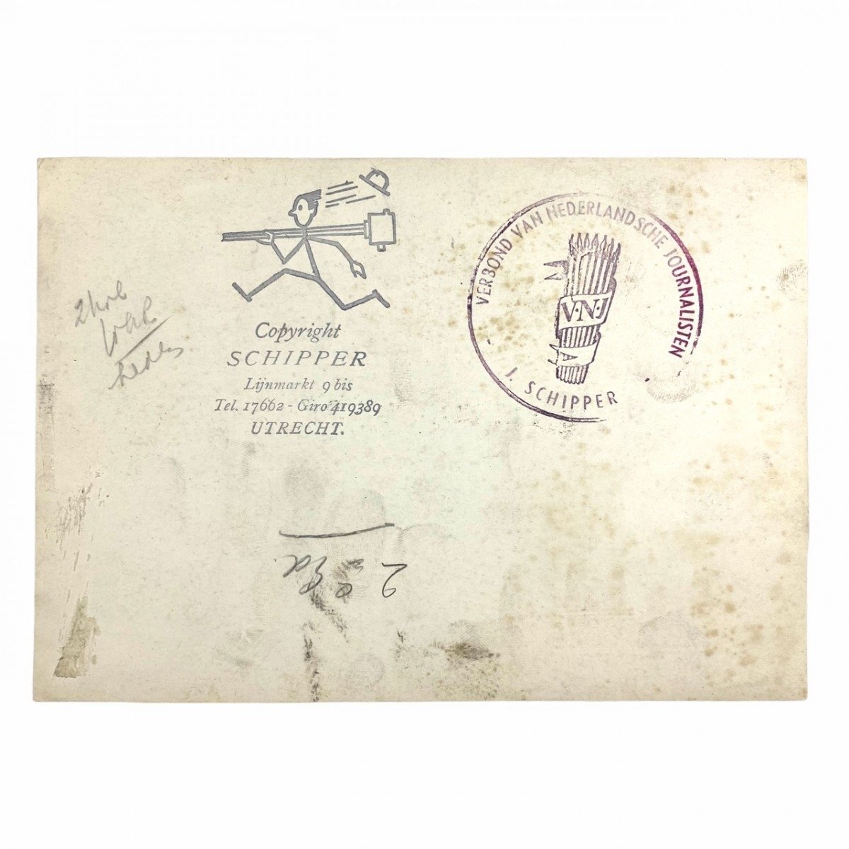 Original WWII Dutch NSB photo – W.B. Engelbrecht in Utrecht — image 4