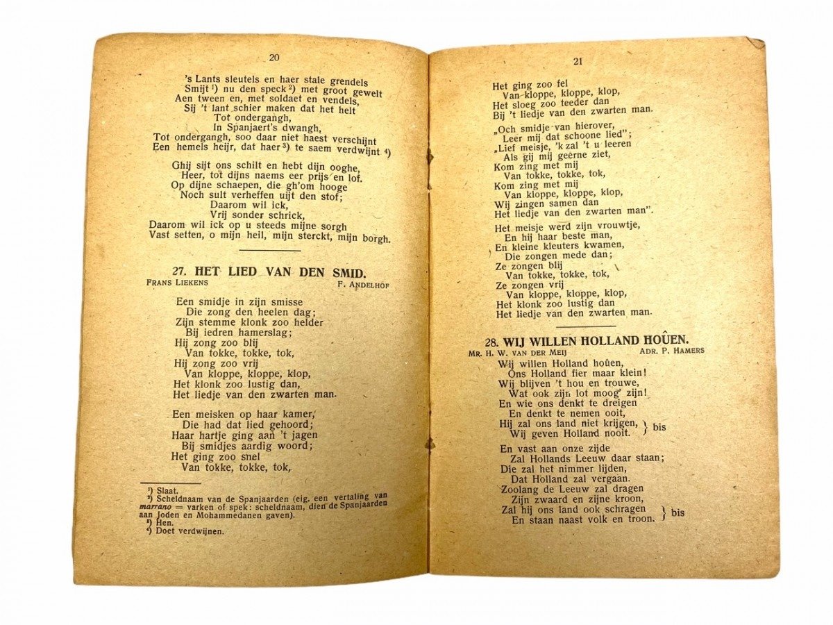 Original Pré 1940 Dutch army song booklet — image 4