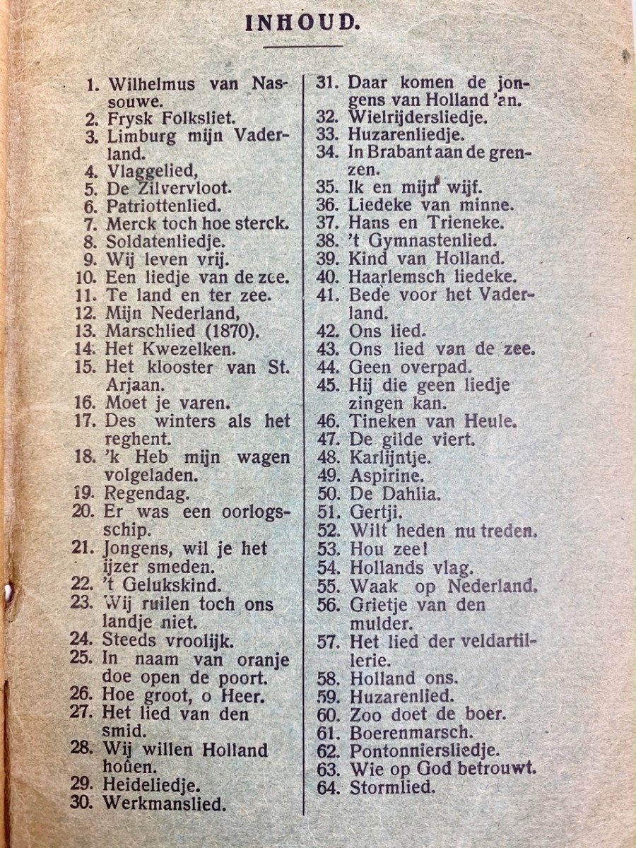 Original Pré 1940 Dutch army song booklet — image 5