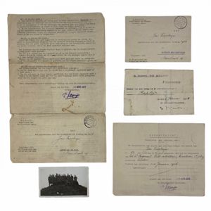 Original Pré 1940 Dutch army document grouping Alphen aan den …